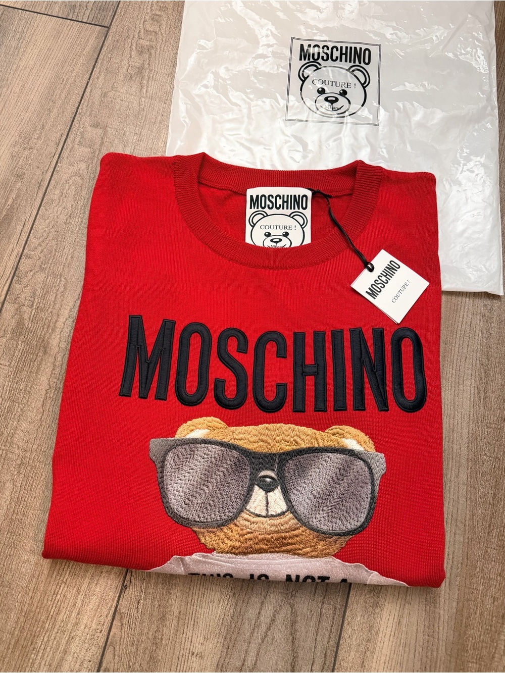 Moschino Logo Teddy Sweatshirt